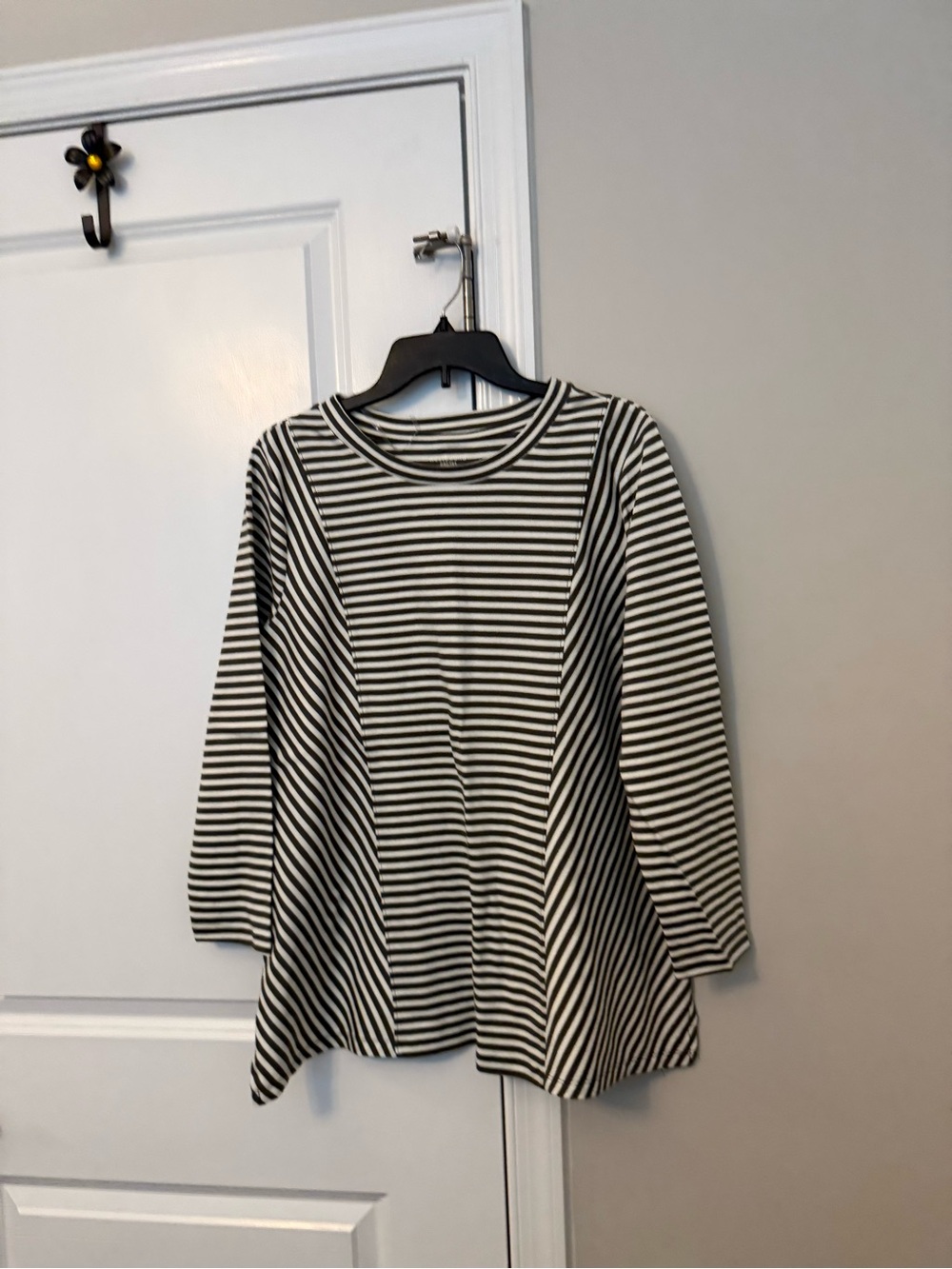 Westbound green and White Striped Tunic Top